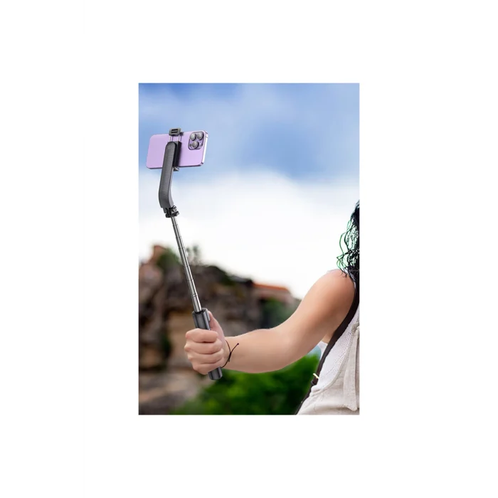 1 Metre Broadcast Holder Selfie Çubuğu - Siyah