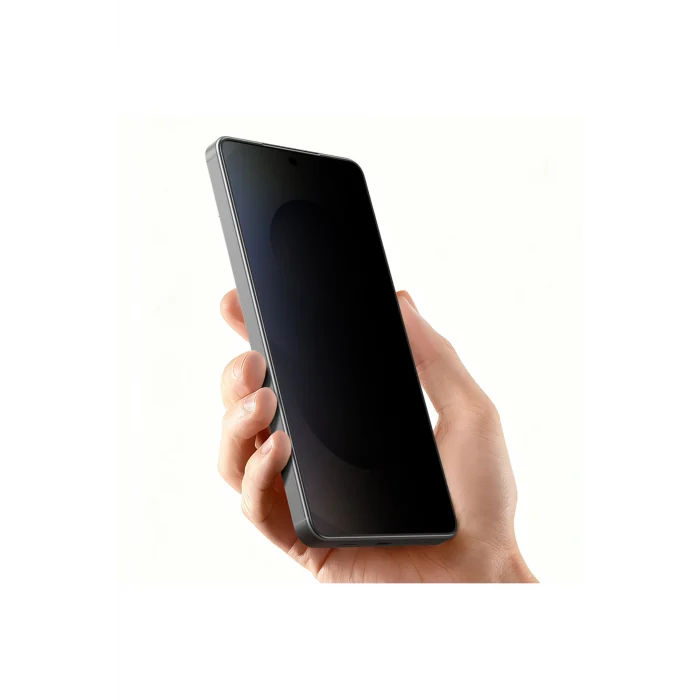 Galaxy S26 Ultra Uyumlu Radix Privacy Parmak İzi Bırakmayan Cam Ekran Koruyucu Siyah