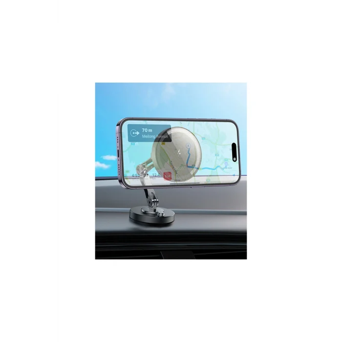 Yapışkanlı Manyetik Hızlı Şarj Magsafe Araç Tutucu (LİSANSLI)