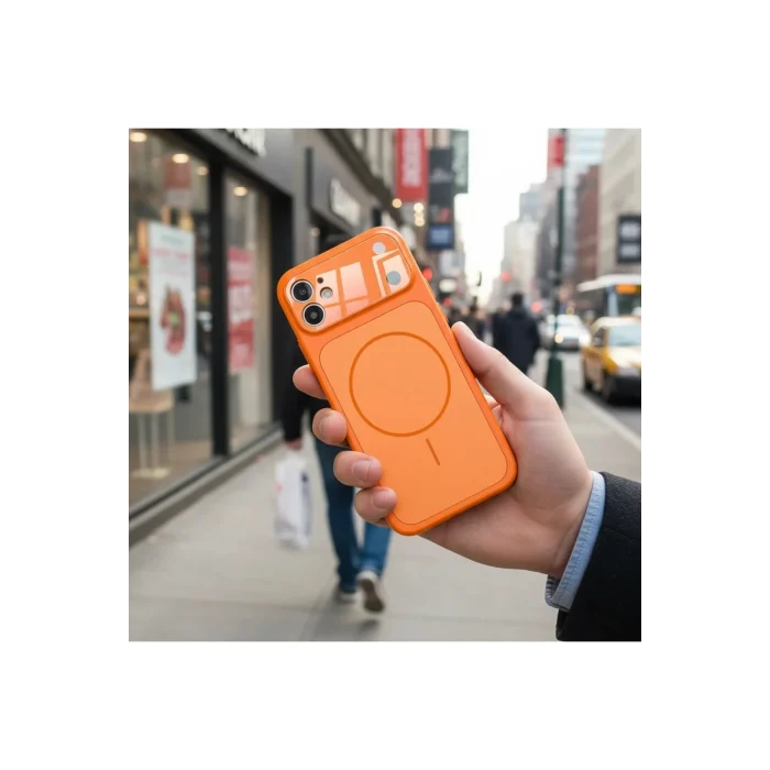 iPhone 11 Kılıf 17 Pro Max Görünümlü M-Safe Şarj Özellikli Kamera Korumalı Kapak