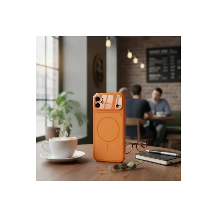 iPhone 11 Kılıf 17 Pro Max Görünümlü M-Safe Şarj Özellikli Kamera Korumalı Kapak