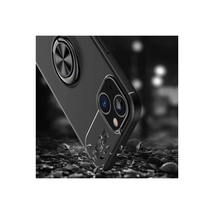 iPhone 13 -14 Uyumlu Yüzüklü mıknatıslı Kılıf Silikon Kapak