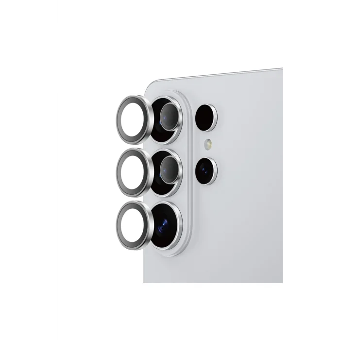 Galaxy S26 Ultra Titan Anti Reflective Kamera Lens Koruyucu Uygulama Aparatlı Gümüş