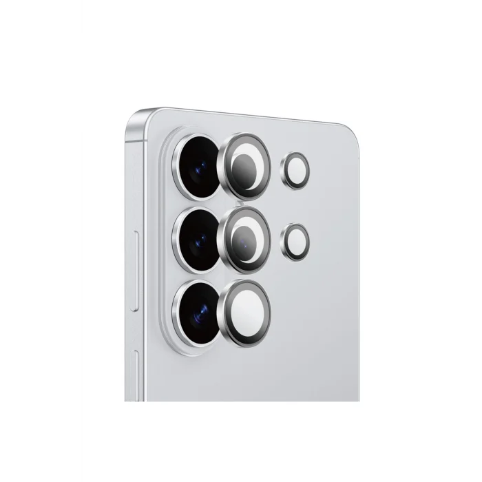 Galaxy S26 Ultra Titan Anti Reflective Kamera Lens Koruyucu Uygulama Aparatlı Gümüş