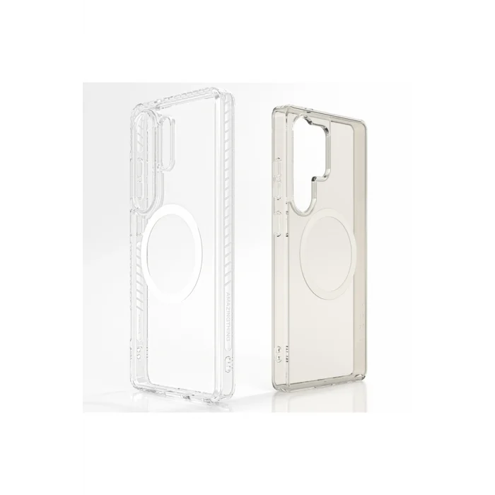 Galaxy S26 Ultra Kılıf M-Safe Özellikli Airbag Tasarımlı Titan Mag Case Kapak Şeffaf