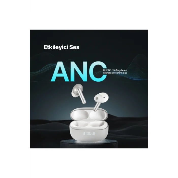 AirBeat Pro ANC LCD Gerçek Kablosuz TWS Bluetooth Kulaklık- 2KM159