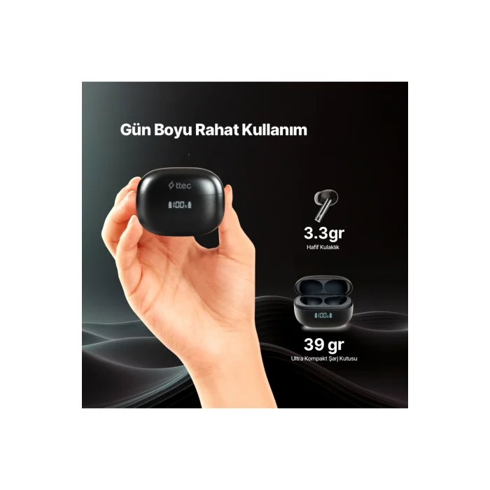 AirBeat Pro ANC LCD Gerçek Kablosuz TWS Bluetooth Kulaklık- 2KM159