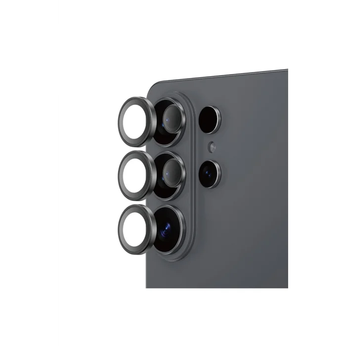 Galaxy S26 Ultra Uyumlu Titan AR Safir Kamera Lens Koruyucu Uygulama Aparatlı Siyah