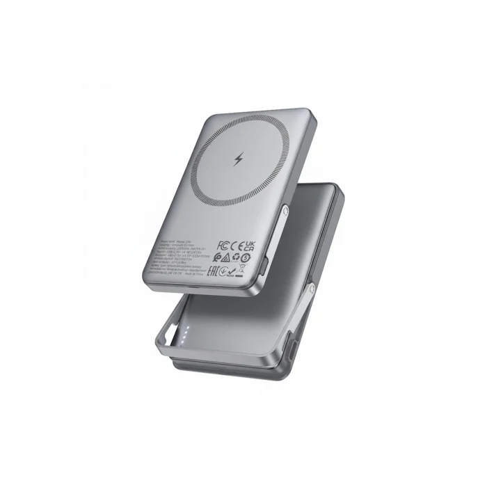 Magsafe Standlı Powerbank 10.000 mAh 20W Type-C ve 10W Kablosuz Şarj PD Magsafe (LİSANSLI)