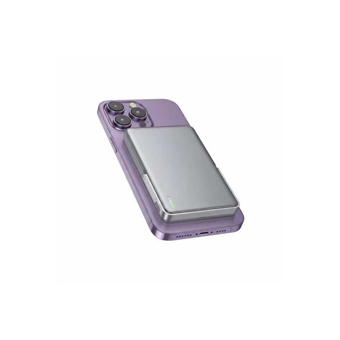 Magsafe Standlı Powerbank 10.000 mAh 20W Type-C ve 10W Kablosuz Şarj PD Magsafe (LİSANSLI)