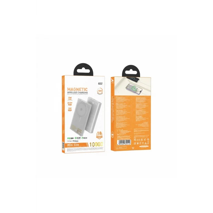 Magsafe Dijital Ekranlı Powerbank (10.000 mAh) 22.5W PD 20W Magsafe Powerbank (LİSANSLI)