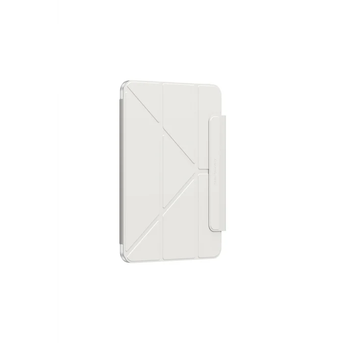 iPad Pro 11 2024 Uyumlu Minimal Mag Katlanabilir Standlı Kalem Bölmeli Kılıf Starlight