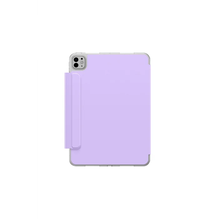 iPad Pro 11 2024 Uyumlu Minimal Mag Katlanabilir Standlı Kalem Bölmeli Kılıf Mor