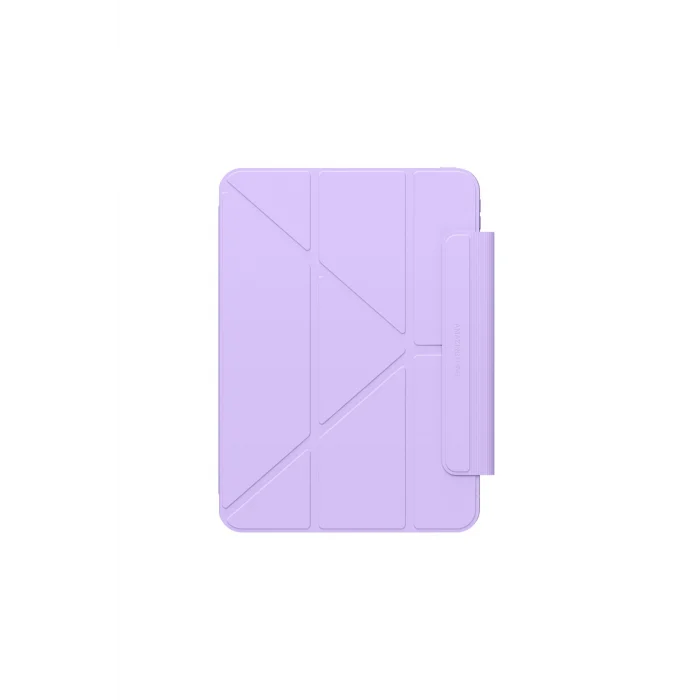 iPad Pro 11 2025 M5 Uyumlu Minimal Mag Katlanabilir Standlı Kalem Bölmeli Kılıf Mor
