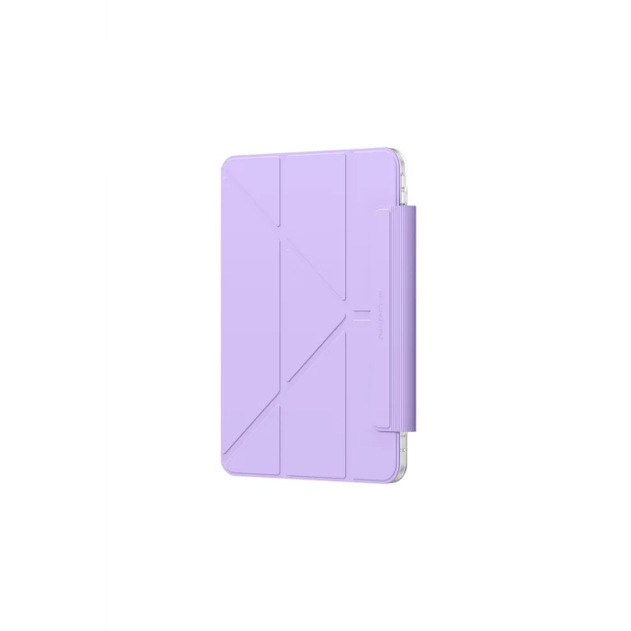 iPad Pro 11 2025 M5 Uyumlu Minimal Mag Katlanabilir Standlı Kalem Bölmeli Kılıf Mor