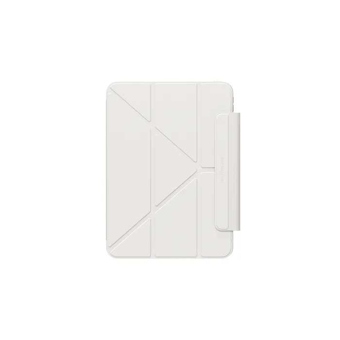 iPad Pro 11 2025 M5 Uyumlu Minimal Mag Katlanır Standlı Kalem Bölmeli Kılıf Starlight