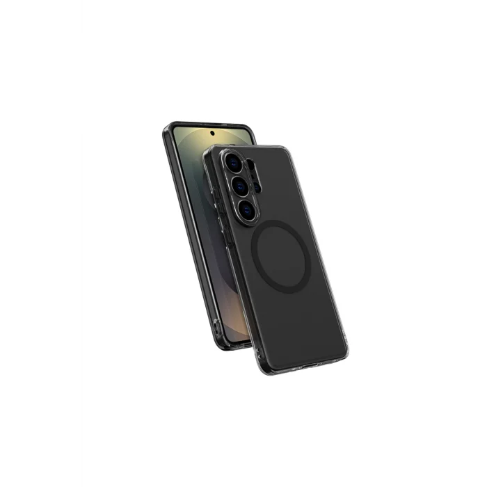 Galaxy S26 Ultra Kılıf M-safe Uyumlu Kamera Korumalı Minimal Lens Serisi Kapak Siyah