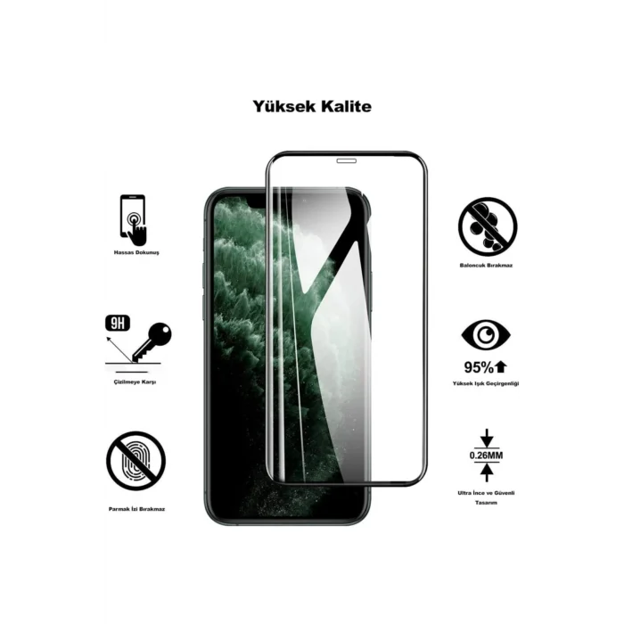 Iphone 11 /ios Uyumlu Xr Uyumlu Hayalet Gizli Ekranı Tam Kapatan Kırılmaz Cam Görünmez