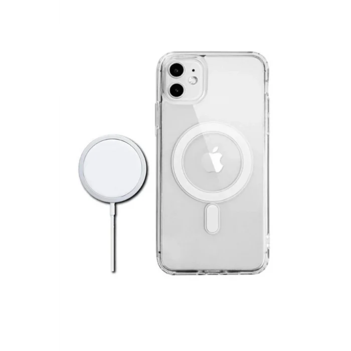 Trendy Iphone 11 Kılıf Magsafe Destekli Şeffaf Magsafe