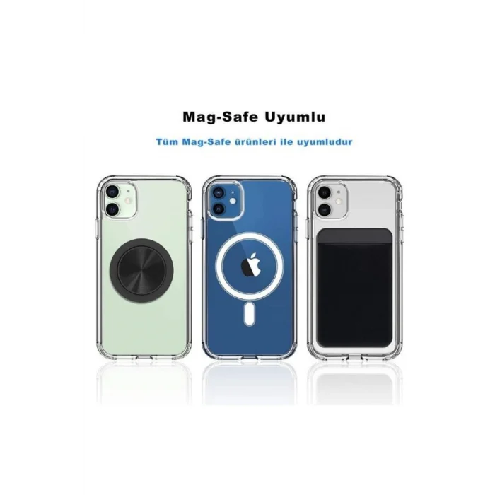 Trendy Iphone 11 Kılıf Magsafe Destekli Şeffaf Magsafe