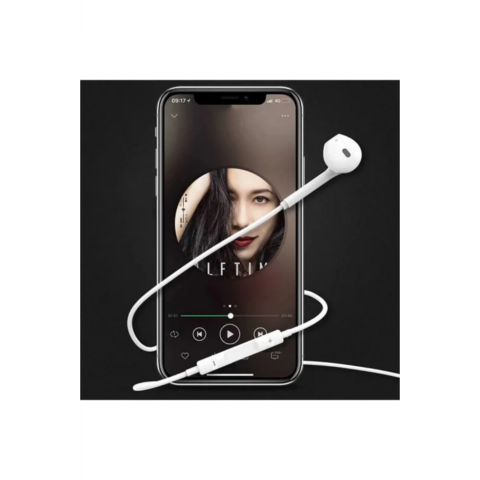 İphone 14/13/12/11/Xs/X/7/8 Serileri Uyumlu Iphone Kablolu Kulaklık Konnektörlü (TAK ÇALIŞTIR)