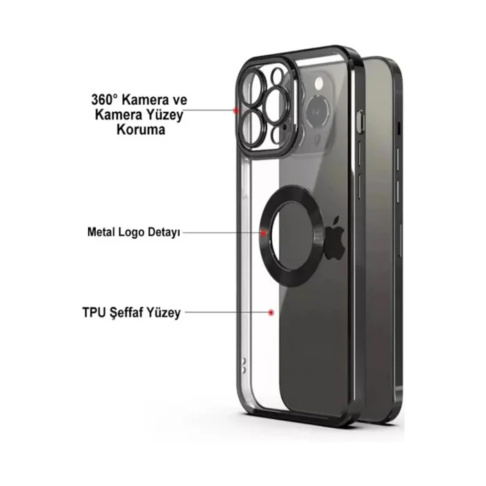 iphone 13 pro max uyumlu kamera korumalı Lensli kılıf şık tasarım