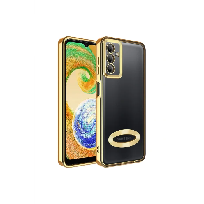 Samsung A04S Kılıf Kamera Korumalı Logo Gösteren Omega Kapak