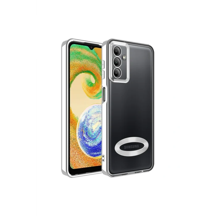Samsung A04S Kılıf Kamera Korumalı Logo Gösteren Omega Kapak