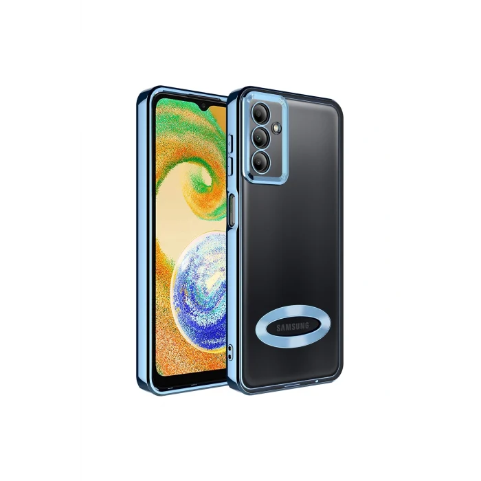 Samsung A04S Kılıf Kamera Korumalı Logo Gösteren Omega Kapak