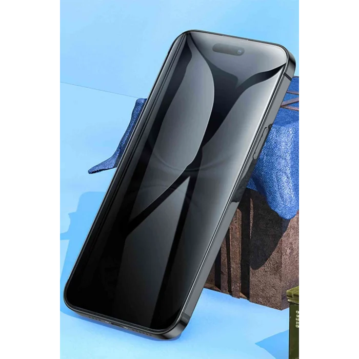 iPhone 14 Pro Max Uyumlu Hoco Bear Shield Hayalet Cam Ekran Koruyucu