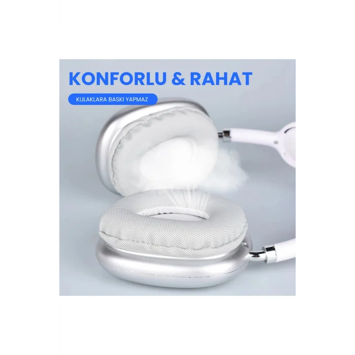 Bluetooth Kulaklık Hi-Fi Ses Kalitesi Ayarlanabilir ve Katlanabilir Kulak Üstü