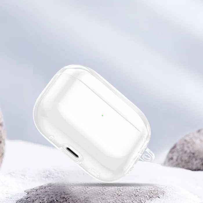 Airpods Pro 3 Kılıf Şeffaf Kristal Silikon Airbag 14 Kılıf