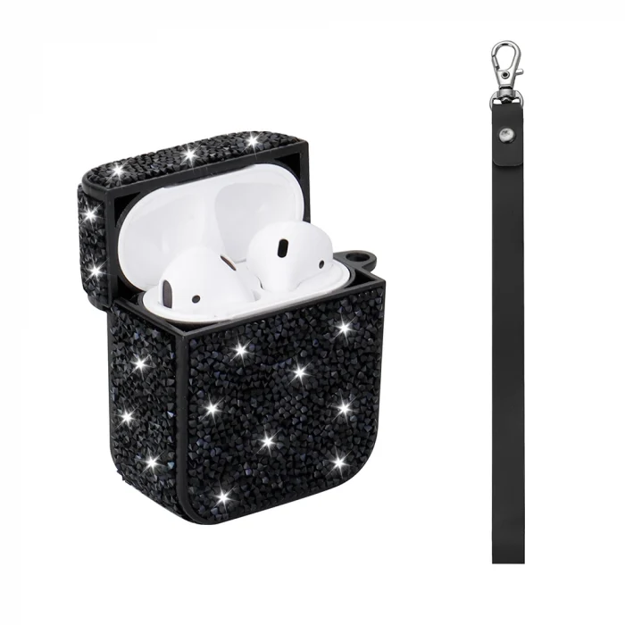 Airpods Airbag 45 Bilek Askı Aparatlı Simli Şeffaf Kılıf