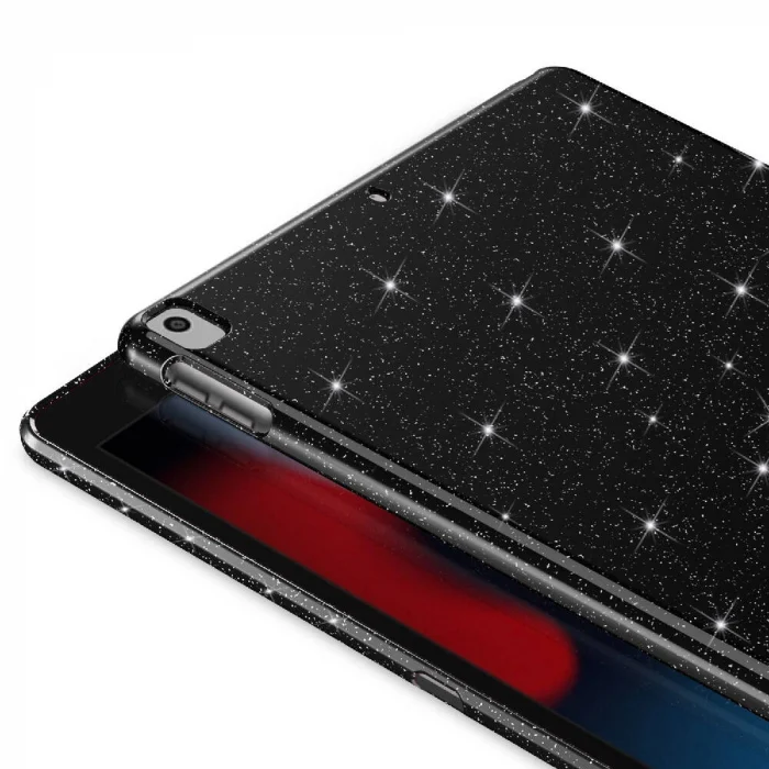 iPad 10.2 2021 (9.Nesil) Simli Parlak Görünümlü Tablet Koton Kılıf