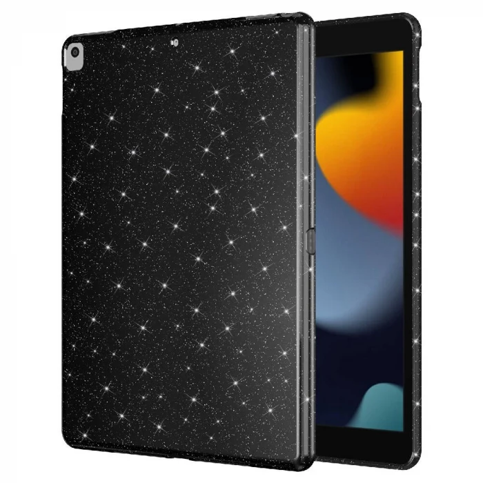 iPad 10.2 (8 Nesil) Simli Parlak Görünümlü Tablet Koton Kılıf