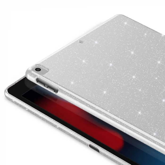 iPad 10.2 (8 Nesil) Simli Parlak Görünümlü Tablet Koton Kılıf