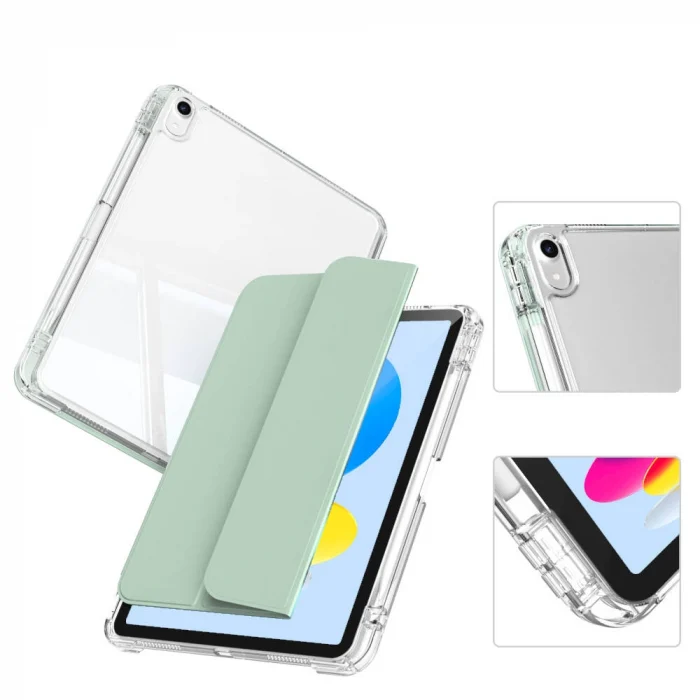 ​iPad 10.9 2022 (10.Nesil) Kılıf Magnetik Ayrılabilen Airbagli Sliding Tablet Kılıfı