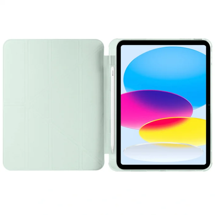 iPad 10.9 2022 (10.Nesil) Kılıf Tri Folding Kalem Bölmeli Standlı Kılıf