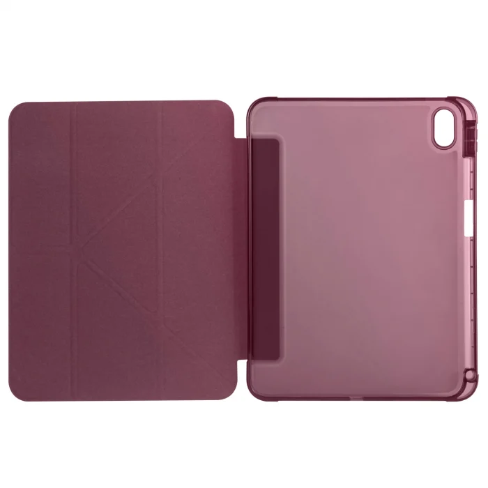 iPad 10.9 2022 (10.Nesil) Kılıf  Tri Folding Kalem Bölmeli Standlı Kılıf