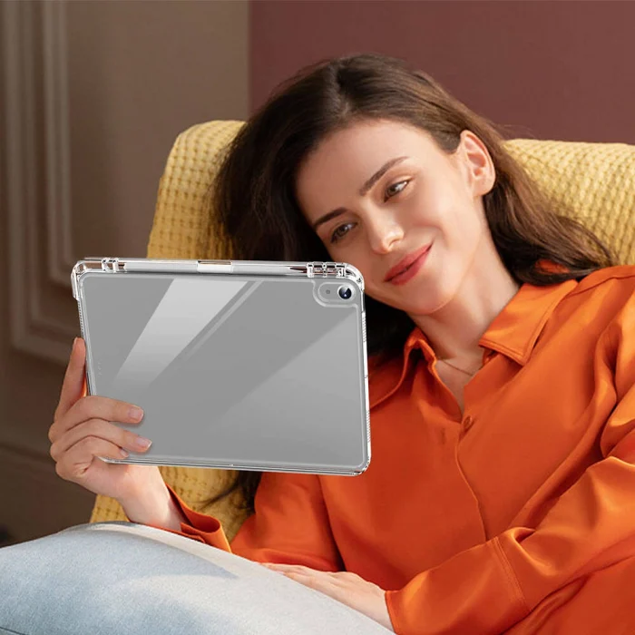​iPad Air 11 2024 Kılıf Magnetik Ayrılabilen Airbagli Sliding Tablet Kılıfı