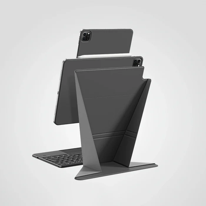 iPad Air 13 2024 Amazingthing Matte Pro Mag Folio Katlanabilir Magnetik Standlı Kılıf