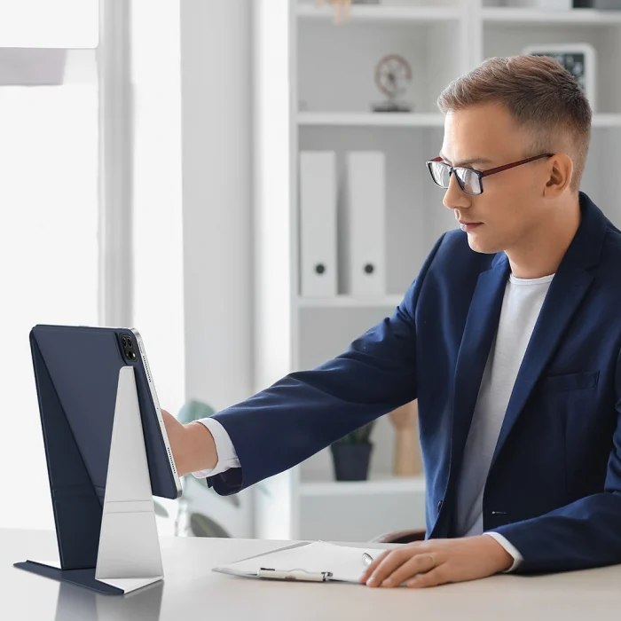 Apple iPad Air 13 2025 M3 Amazingthing Matte Pro Mag Folio Katlanabilir Magnetik Standlı Kılıf