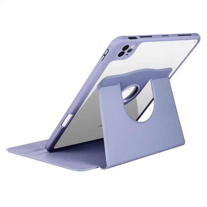 iPad Pro 11 2021 (3.Nesil) Kılıf Termik Kalem Bölmeli Dönebilen Standlı Kılıf