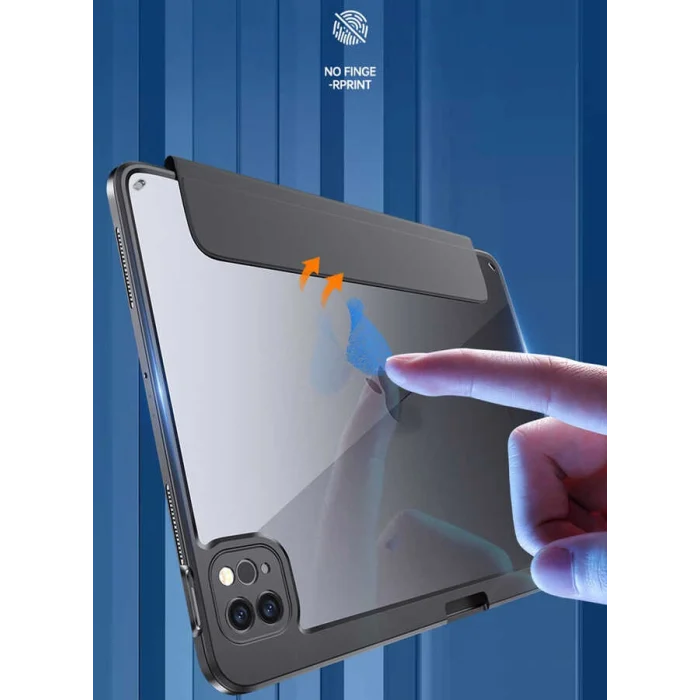 iPad Pro 11 2022 M2 Kılıf  Nort Arkası Şeffaf Standlı Kılıf