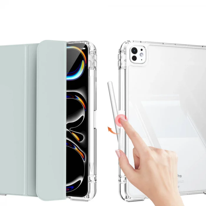 ​​​iPad Pro 11 2024 Kılıf Magnetik Ayrılabilen Airbagli Sliding Tablet Kılıfı