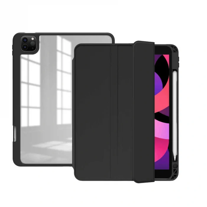 iPad Pro 12.9 2022 M2 Kılıf Nort Arkası Şeffaf Standlı Kılıf