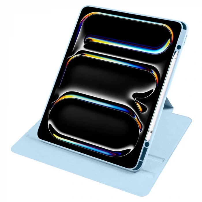 iPad Pro 13 2024 Kılıf Termik Kalem Bölmeli Dönebilen Standlı Kılıf