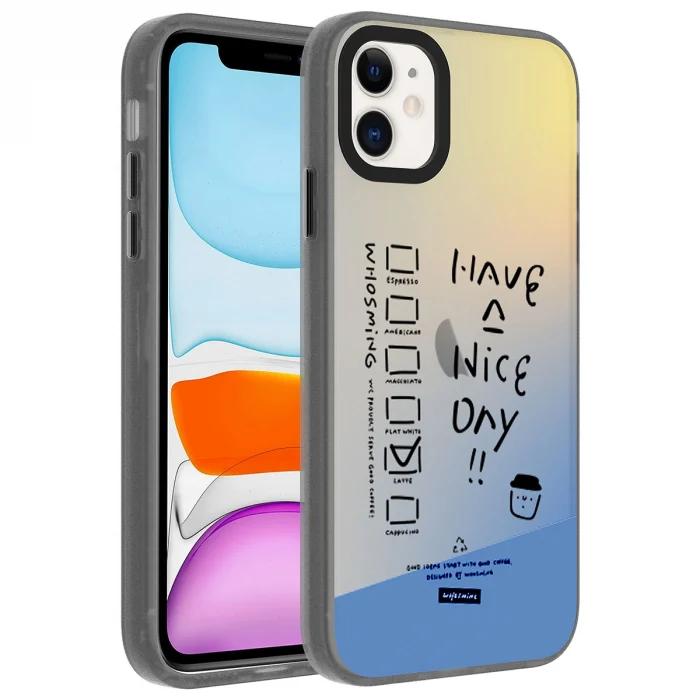 iPhone 11 Kılıf Desenli Dragon Sert Kapak