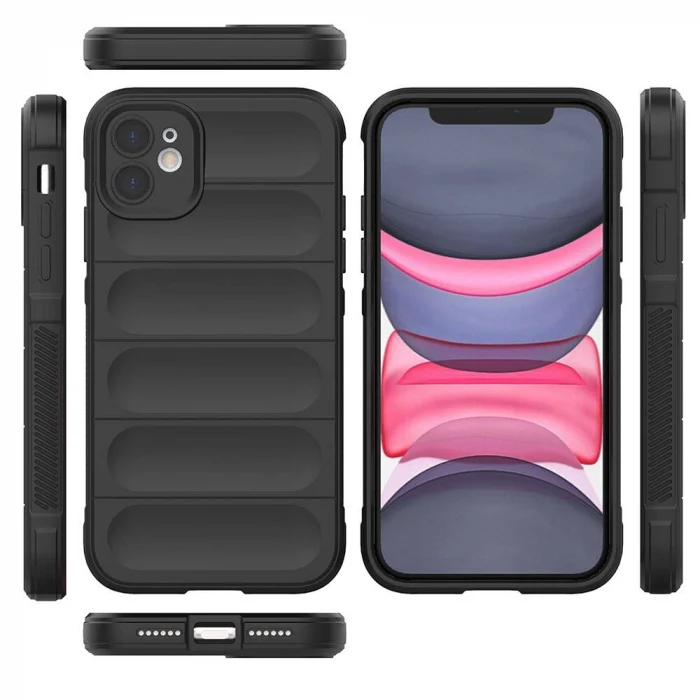iPhone 11 Kılıf Esnek TPU Oyuklu Arka Yüzey Tasarımlı Etnik Silikon Kapak