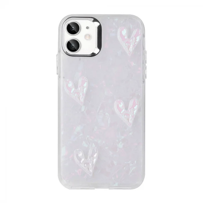 iPhone 11 Kılıf Kabartma Figürlü Parlak Eralli Silikon Kapak